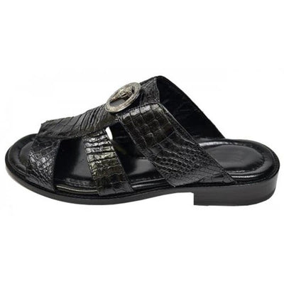 Sandalias Hombre Cuña Plana Punta Abierta con Diseño Hueco - Image 10