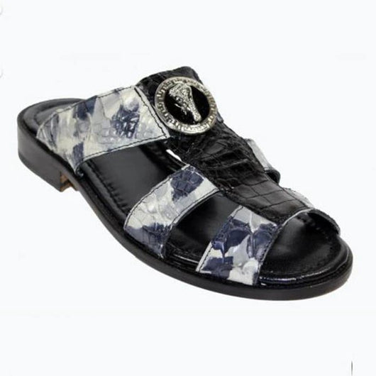 Sandalias Hombre Cuña Plana Punta Abierta con Diseño Hueco - Image 9