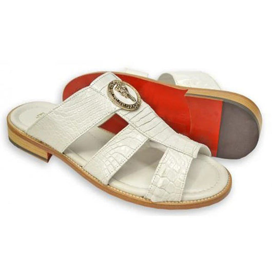 Sandalias Hombre Cuña Plana Punta Abierta con Diseño Hueco