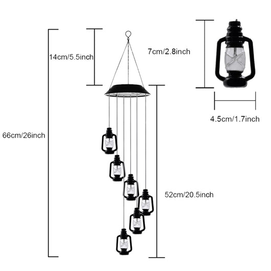 Lámpara Solar con Móvil Luminoso LED y Sonido del Viento - Image 13