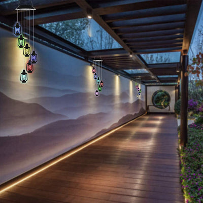 Lámpara Solar con Móvil Luminoso LED y Sonido del Viento - Image 4
