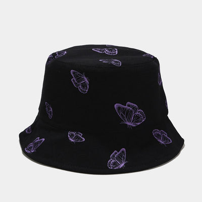 Gorro Pescador Reversible Mariposas Estilo Coreano Protección Solar - Image 9