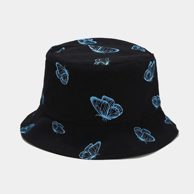 Gorro Pescador Reversible Mariposas Estilo Coreano Protección Solar - Image 11