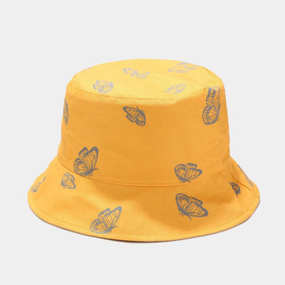 Gorro Pescador Reversible Mariposas Estilo Coreano Protección Solar - Image 6