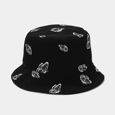 Gorro Pescador Reversible Mariposas Estilo Coreano Protección Solar - Image 3
