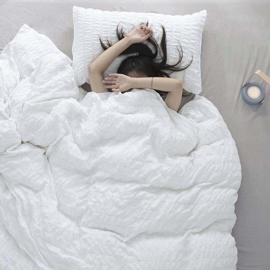Juego de Cama King 3 Piezas Algodón Seersucker Lavado - Suave y Lujoso - Image 10