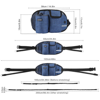Correa para Perro con Cinturón Manos Libres - Bolsa de Almacenamiento para Paseos y Running - Image 19