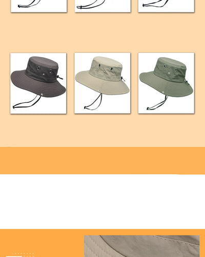 Sombrero Pescador de Ala Ancha Transpirable para Hombre - Protección Solar Viajes y Actividades Outdoor - Image 12