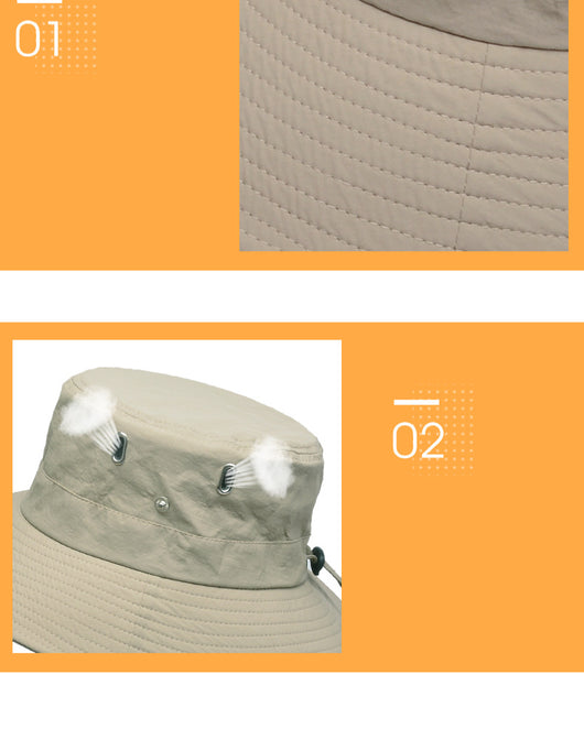 Sombrero Pescador de Ala Ancha Transpirable para Hombre - Protección Solar Viajes y Actividades Outdoor - Image 13