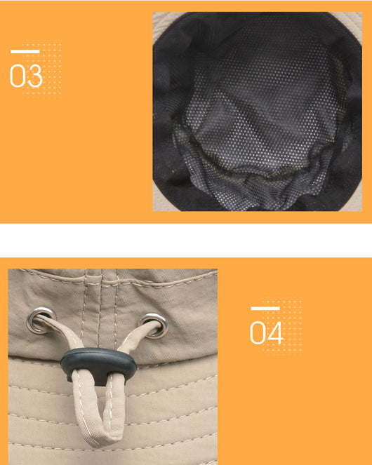 Sombrero Pescador de Ala Ancha Transpirable para Hombre - Protección Solar Viajes y Actividades Outdoor - Image 14