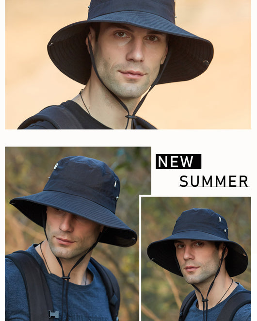 Sombrero Pescador de Ala Ancha Transpirable para Hombre - Protección Solar Viajes y Actividades Outdoor - Image 16