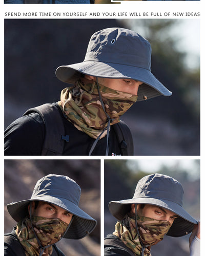 Sombrero Pescador de Ala Ancha Transpirable para Hombre - Protección Solar Viajes y Actividades Outdoor - Image 17