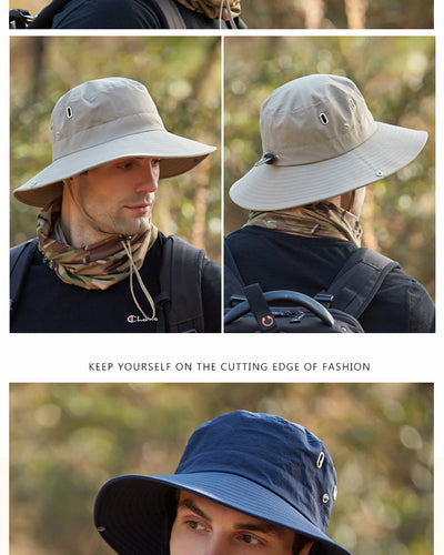 Sombrero Pescador de Ala Ancha Transpirable para Hombre - Protección Solar Viajes y Actividades Outdoor - Image 21
