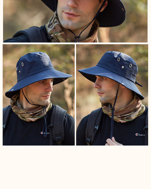 Sombrero Pescador de Ala Ancha Transpirable para Hombre - Protección Solar Viajes y Actividades Outdoor - Image 22