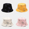 Gorro Pescador Reversible Mariposas Estilo Coreano Protección Solar