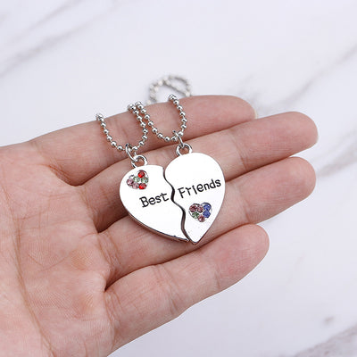 Collar de Amistad Diamante Cosido con Amor - Image 2