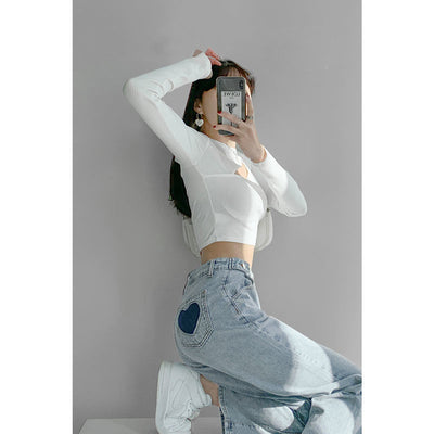 Pantalón Slim Cintura Alta con Pierna Recta Amplia - Image 7