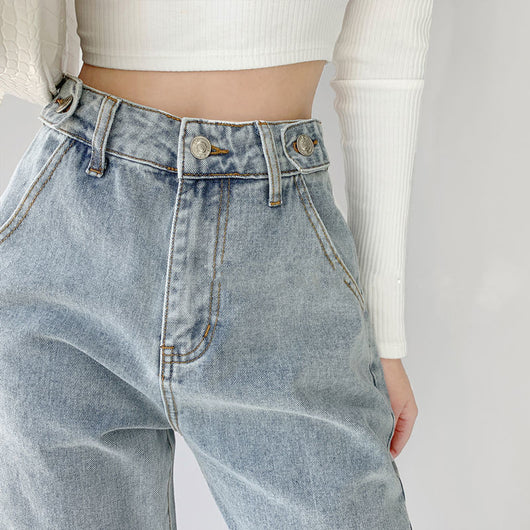 Pantalón Slim Cintura Alta con Pierna Recta Amplia - Image 5