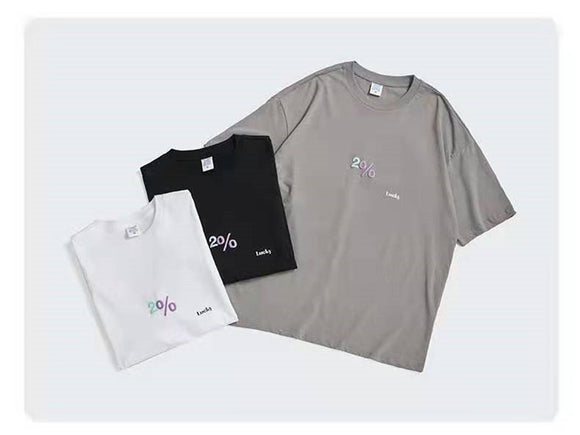 Playera Suelta Negra Casual para Hombre