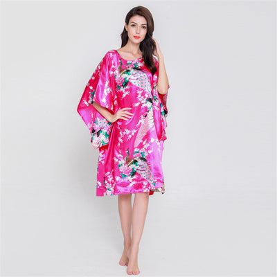 Pijama de Seda Fina Peacock - Confort para el Hogar - Image 14