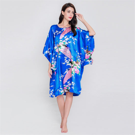 Pijama de Seda Fina Peacock - Confort para el Hogar - Image 19