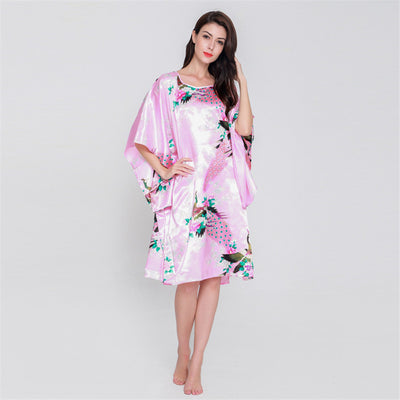Pijama de Seda Fina Peacock - Confort para el Hogar - Image 15
