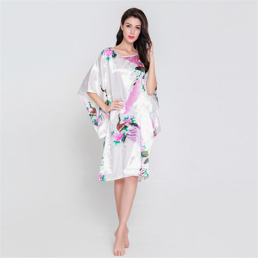 Pijama de Seda Fina Peacock - Confort para el Hogar - Image 20
