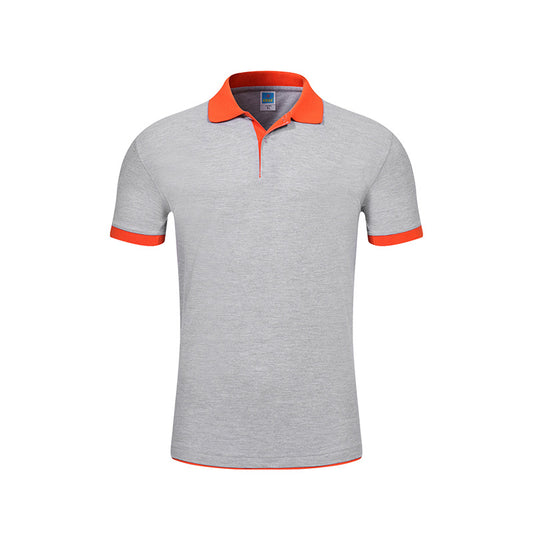 Polo Laboral de Manga Corta Secado Rápido con Contraste de Color - Personalizable para Empresa