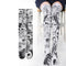 Calcetines Largos de Terciopelo con Estampado Anime