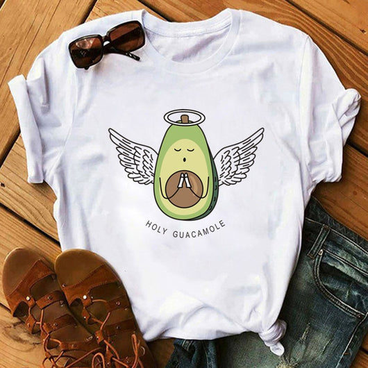 Camiseta Estampado Aguacate para Mujer - Manga Corta Básica - Image 25