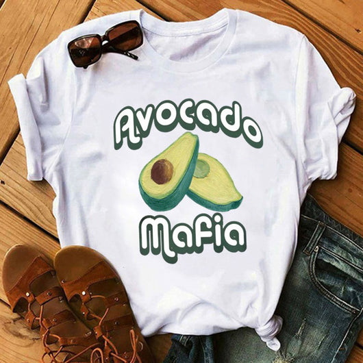 Camiseta Estampado Aguacate para Mujer - Manga Corta Básica - Image 29