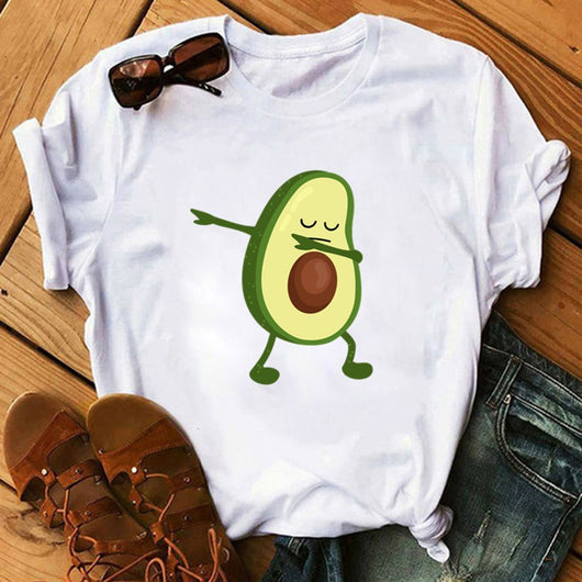 Camiseta Estampado Aguacate para Mujer - Manga Corta Básica - Image 35