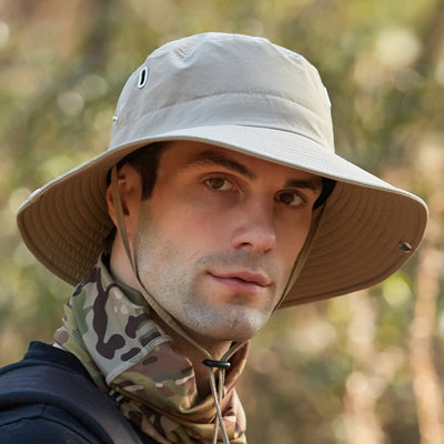 Sombrero Pescador de Ala Ancha Transpirable para Hombre - Protección Solar Viajes y Actividades Outdoor - Image 9