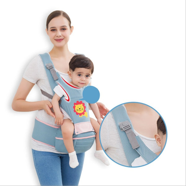Cargador de Bebé Multifuncional con Cintura - Manos Libres para Papás y Mamás
