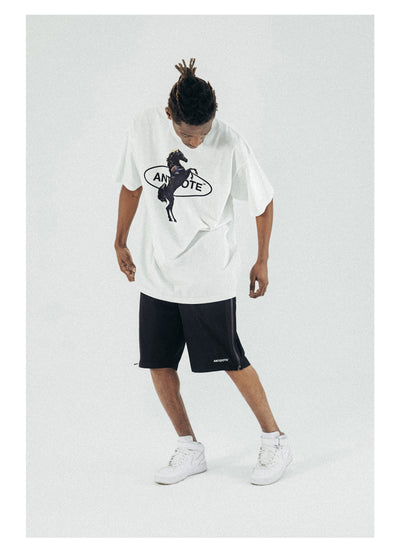 Playera Suelta Blanca con Estampado Tide - Cómoda para Verano - Image 13