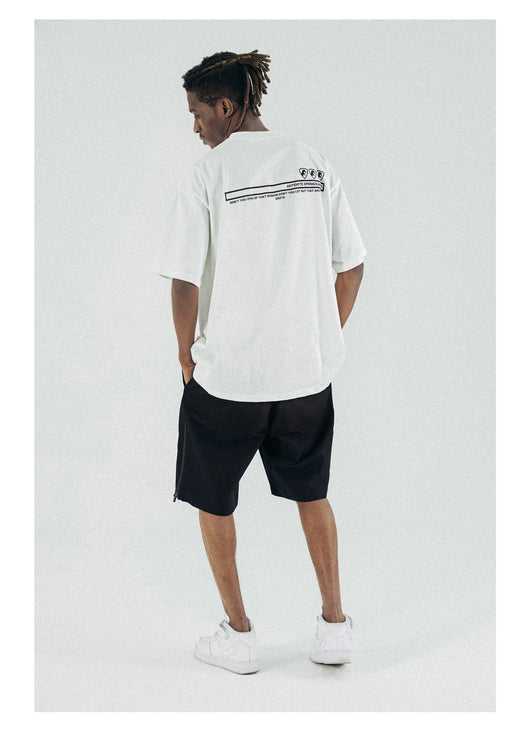 Playera Suelta Blanca con Estampado Tide - Cómoda para Verano - Image 17