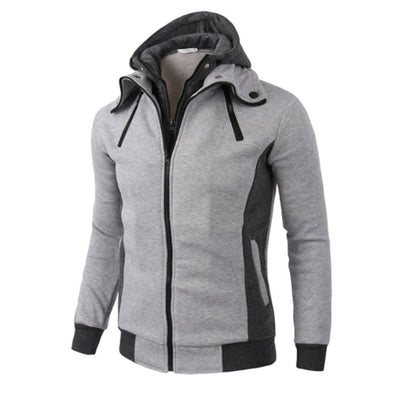 Sudadera con Doble Cierre y Capucha - Chaqueta Cardigan Deportiva Casual para Hombre - Image 7
