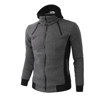 Sudadera con Doble Cierre y Capucha - Chaqueta Cardigan Deportiva Casual para Hombre - Image 11
