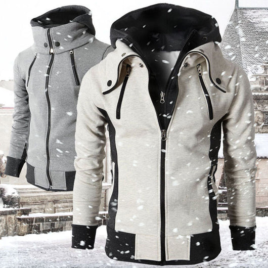 Sudadera con Doble Cierre y Capucha - Chaqueta Cardigan Deportiva Casual para Hombre - Image 4