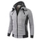 Sudadera con Doble Cierre y Capucha - Chaqueta Cardigan Deportiva Casual para Hombre