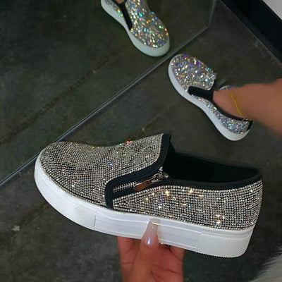 Zapatos Casuales Cómodos con Strass - Diseño sin Cordones Talla Grande - Image 2