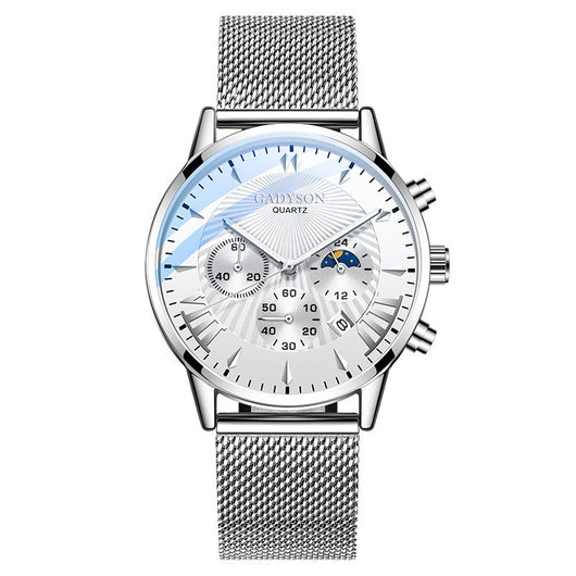 Reloj de Cuarzo Tres Ojos Luminoso - Estilo Coreano para Hombre - Image 8