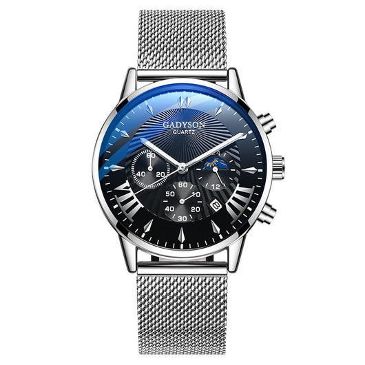 Reloj de Cuarzo Tres Ojos Luminoso - Estilo Coreano para Hombre - Image 3