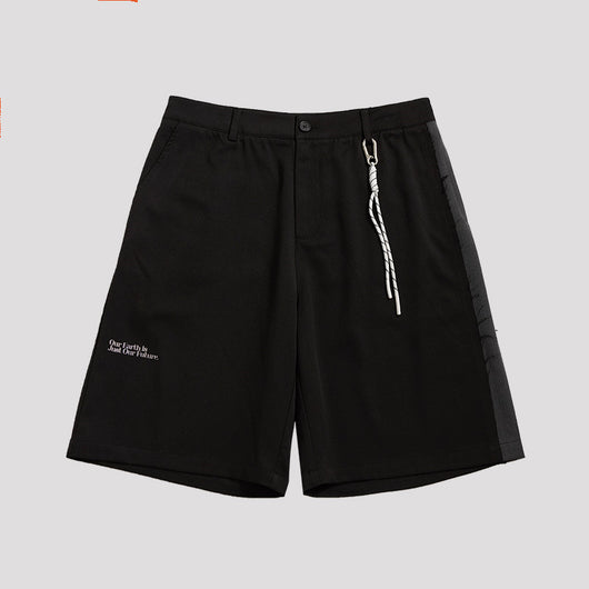 Shorts Deportivos Holgados con Estampado de Letras y Cordón Ajustable - Image 9