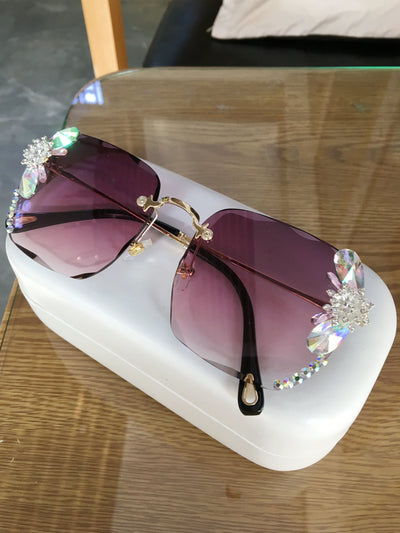Gafas de Sol Luxury con Cristales Degradados y Detalles en Strass - Image 5