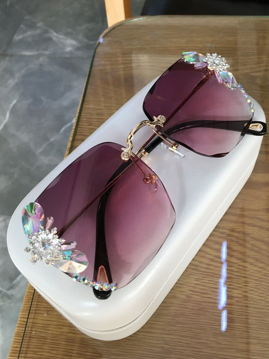 Gafas de Sol Luxury con Cristales Degradados y Detalles en Strass - Image 3
