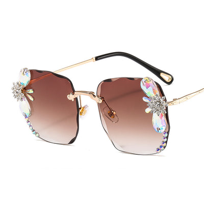 Gafas de Sol Luxury con Cristales Degradados y Detalles en Strass - Image 8