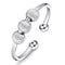 Peace Rings Rotatable Ring Relieving Stress Valentine's Day Jewelry Gifts Blanco Dorado One Tamaño