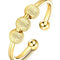 Peace Rings Rotatable Ring Relieving Stress Valentine's Day Jewelry Gifts Dorado color One Tamaño