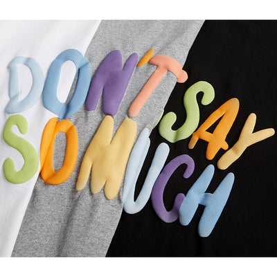 Camiseta Suelta de Manga Corta con Letras en Relieve 3D - Estilo Urbano para Hombre - Image 10